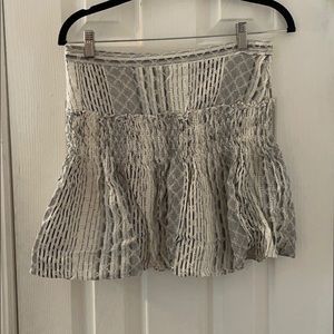 Farrow white and blue eyelet skirt